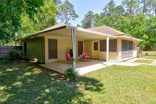 232 Chateau Dr, Slidell, LA 70460 - rear view of house with a patio area