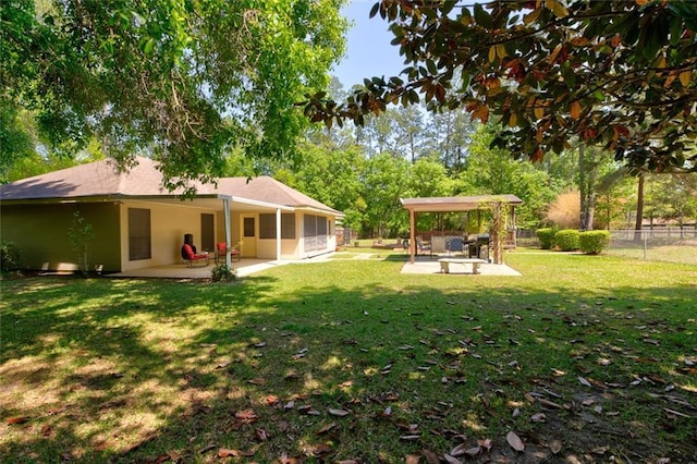 232 Chateau Dr, Slidell, LA 70460 - view of yard with a patio