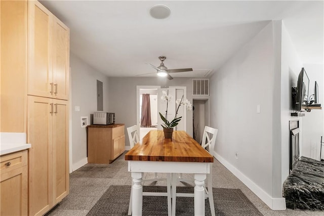 72315 Kustenmacher Rd, Abita Springs, LA 70420 - dining space featuring baseboards and ceiling fan