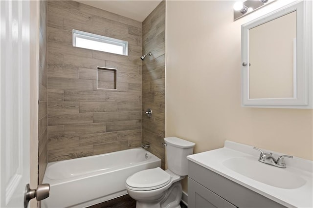 391214 Thalia St, New Orleans, LA 70125 - bathroom with shower / bath combination, vanity, and toilet