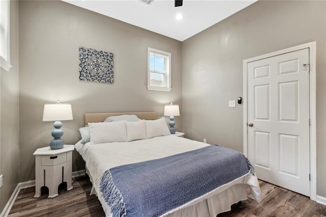 202729 Cambronne St, New Orleans, LA 70118 - bedroom featuring wood finished floors, ceiling fan, and baseboards
