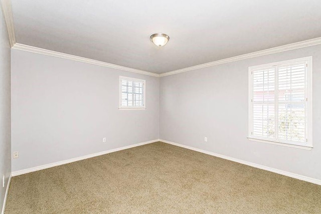 4516 Beau Lac Ln, Metairie, LA 70002 - carpeted spare room with crown molding and baseboards