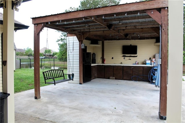23620 Madisonville Ct, Ponchatoula, LA 70454 - view of patio / terrace with fence