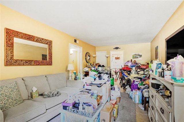 4018 Pitt St, New Orleans, LA 70115 - living room featuring carpet and visible vents