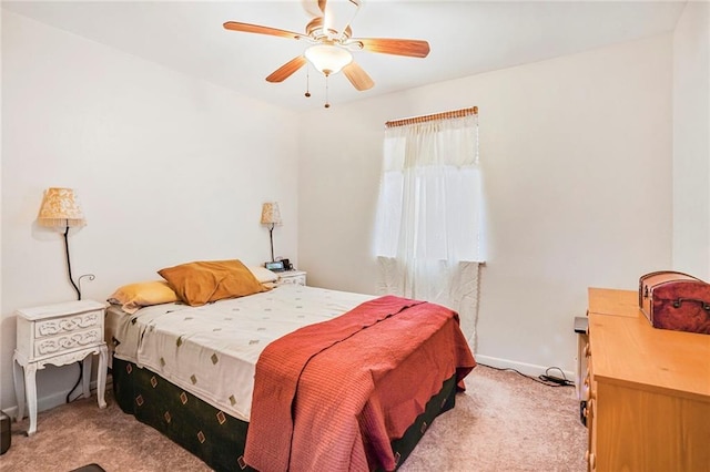 4018 Pitt St, New Orleans, LA 70115 - bedroom with carpet floors, baseboards, and a ceiling fan