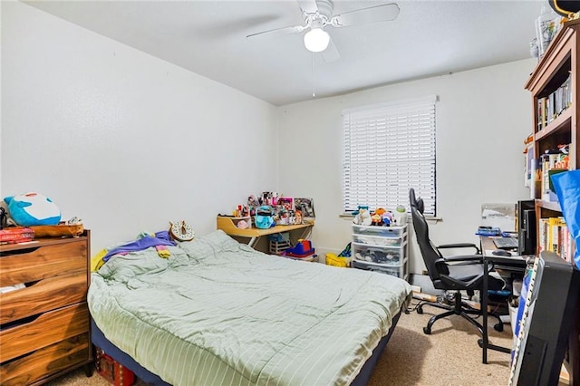 4018 Pitt St, New Orleans, LA 70115 - carpeted bedroom with a ceiling fan