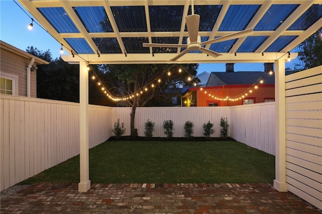 2623 Dauphine St, New Orleans, LA 70117 - fenced backyard with a patio and a pergola