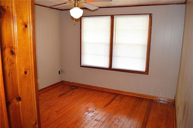 607 Central Ave, Westwego, LA 70094 - spare room featuring a wealth of natural light, hardwood / wood-style floors, and ceiling fan