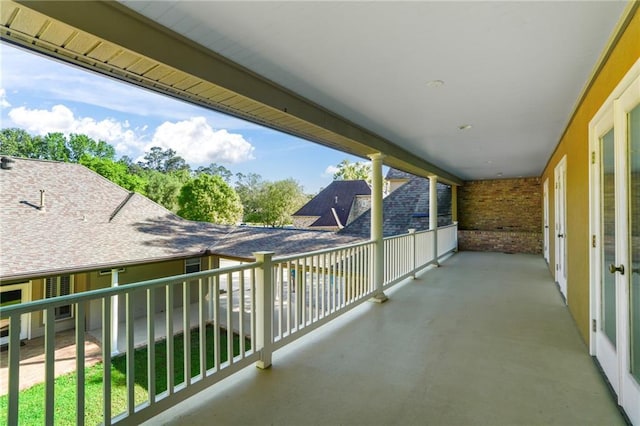view of balcony