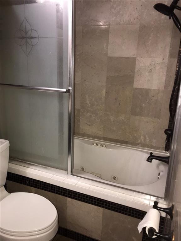 219 Queen Anne Dr, Slidell, LA 70460 - full bathroom featuring toilet and a combined bath / shower with jetted tub
