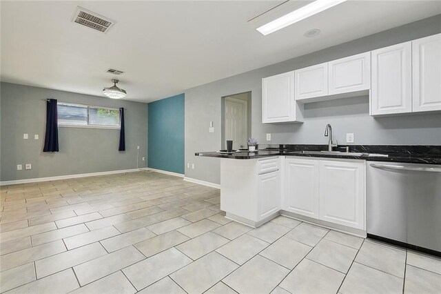 3408 Lake Villa Dr, Metairie, LA 70002 - unfurnished bedroom with a closet, tile patterned floors, ceiling fan, and connected bathroom