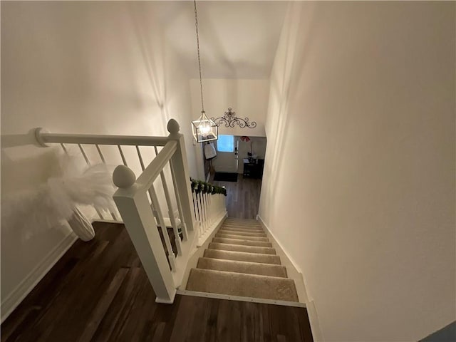 420 Michigan Ave, Slidell, LA 70458 - stairway featuring wood finished floors and baseboards