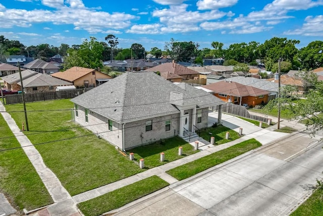 drone / aerial view featuring a residential view