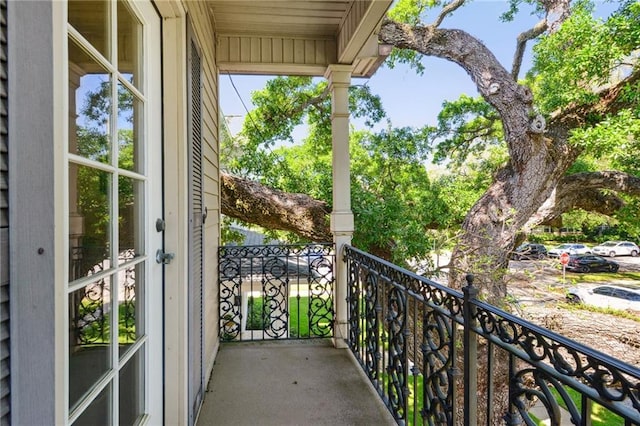 view of balcony