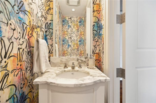 bathroom with vanity