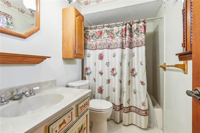106 Somerset Rd, La Place, LA 70068 - full bath featuring tile patterned flooring, shower / tub combo, vanity, and toilet