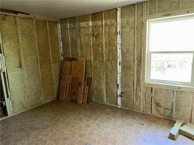 interior space with stone floors