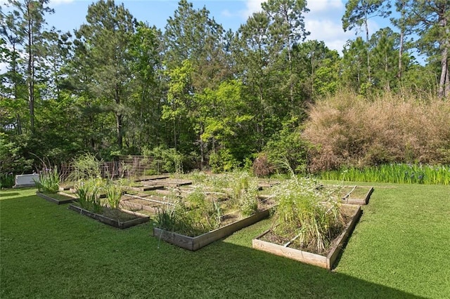60209 Pine Dr, Lacombe, LA 70445 - view of yard with a garden
