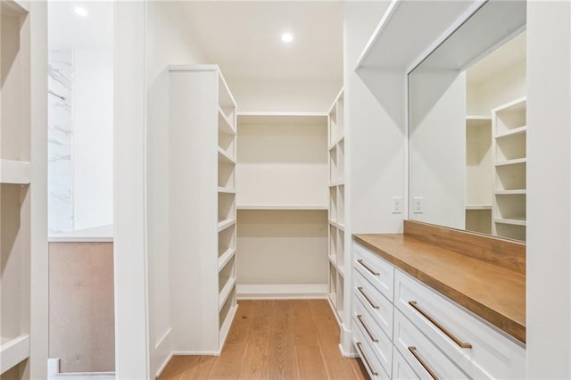 6371 Louis Xiv St, New Orleans, LA 70124 - walk in closet featuring light wood-type flooring