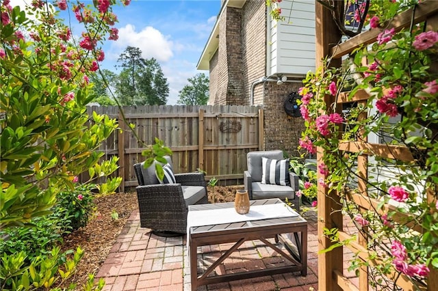 616 Marilyn Dr, Mandeville, LA 70448 - view of patio / terrace with fence