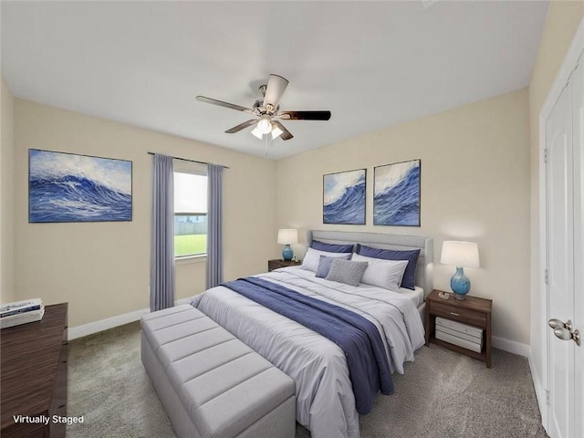 9508 E Terran Ln, Waggaman, LA 70094 - bedroom featuring carpet floors and ceiling fan