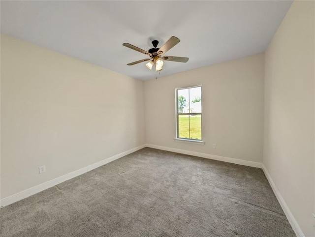 9508 E Terran Ln, Waggaman, LA 70094 - empty room featuring a ceiling fan and carpet floors