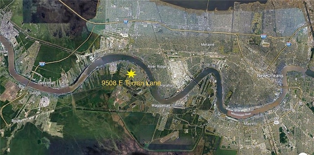 9508 E Terran Ln, Waggaman, LA 70094 - map of property location