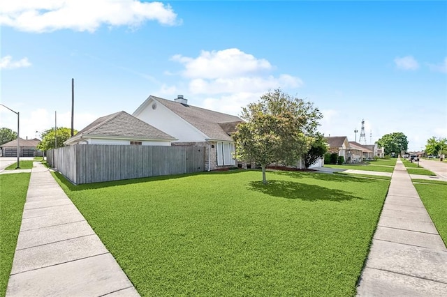 1601 Carthage Dr, Marrero, LA 70072 - view of yard featuring fence