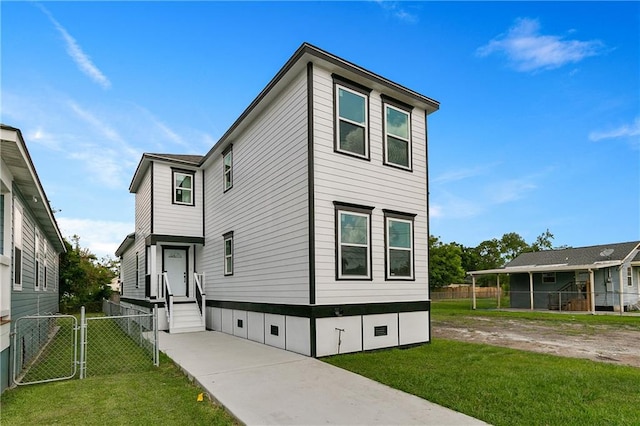4536 Laine Ave, New Orleans, LA 70126 - view of side of property featuring a gate and entry steps