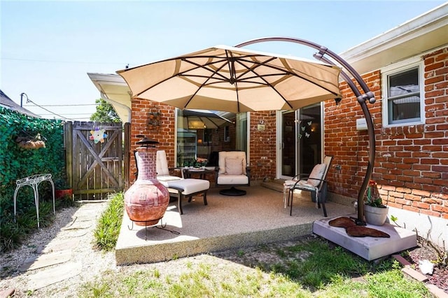 9621 Charlotte Dr, River Ridge, LA 70123 - view of patio with a gate