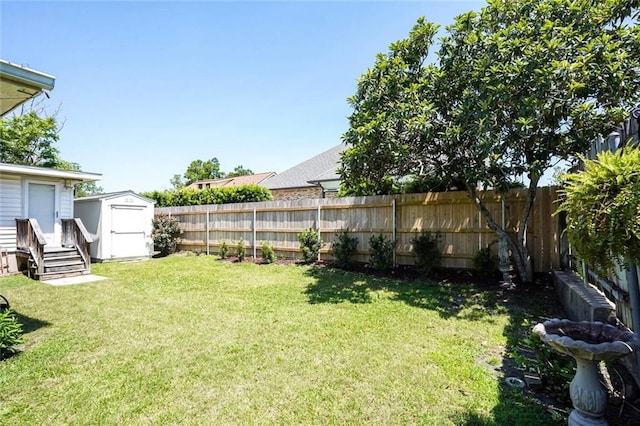 9621 Charlotte Dr, River Ridge, LA 70123 - fenced backyard with a shed