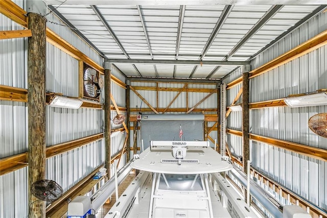 storage featuring a garage