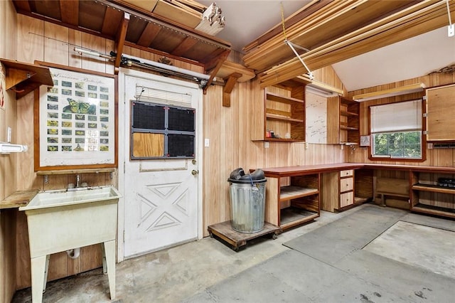 interior space featuring a sink