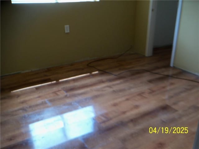 interior space with wood finished floors
