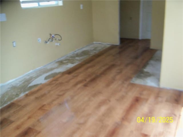interior space with wood finished floors
