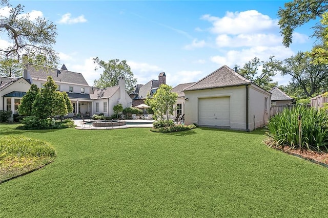 10005 Sauve Oak Ln, River Ridge, LA 70123 - view of yard featuring an attached garage