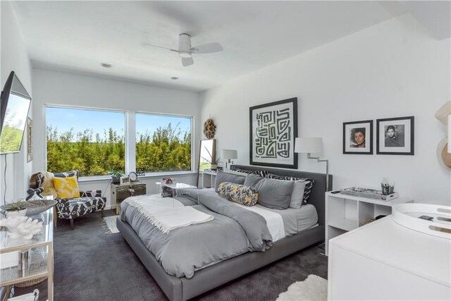 4809 Neyrey Dr, Metairie, LA 70002 - bedroom with carpet and ceiling fan