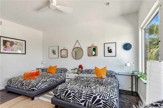 4809 Neyrey Dr, Metairie, LA 70002 - bedroom featuring ceiling fan and carpet
