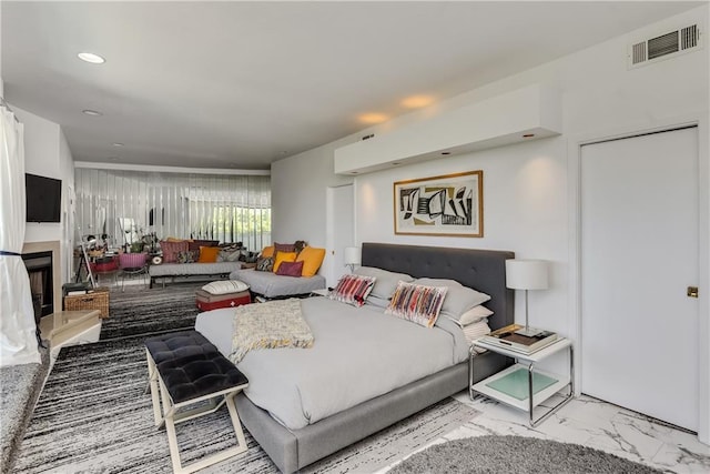 4809 Neyrey Dr, Metairie, LA 70002 - bedroom with marble finish flooring