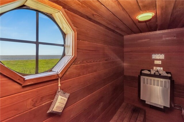 4809 Neyrey Dr, Metairie, LA 70002 - sauna / steam room featuring wooden ceiling and wood walls