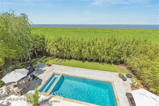 4809 Neyrey Dr, Metairie, LA 70002 - view of pool featuring a patio area and a pool with connected hot tub