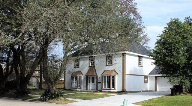 3810 Tall Pines Dr, New Orleans, LA 70131 - unfurnished living room with stairway, crown molding, dark wood-style floors, baseboards, and recessed lighting