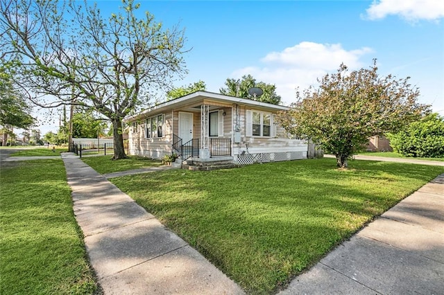 8936 Curran Blvd, New Orleans, LA 70127 - view of front of home featuring a porch and a front yard