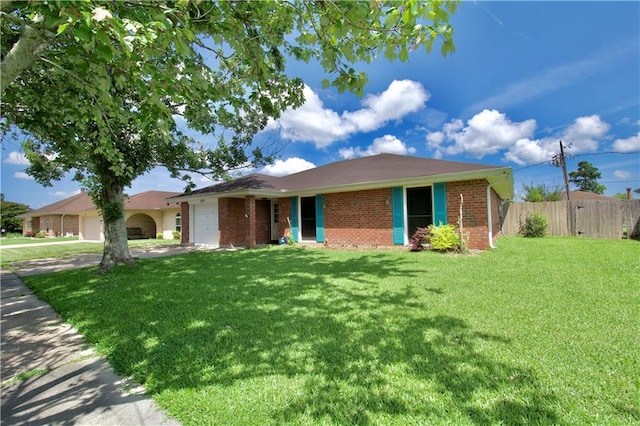 3209 Jennifer Ct, Marrero, LA 70072 - ranch-style home with a garage and brick siding
