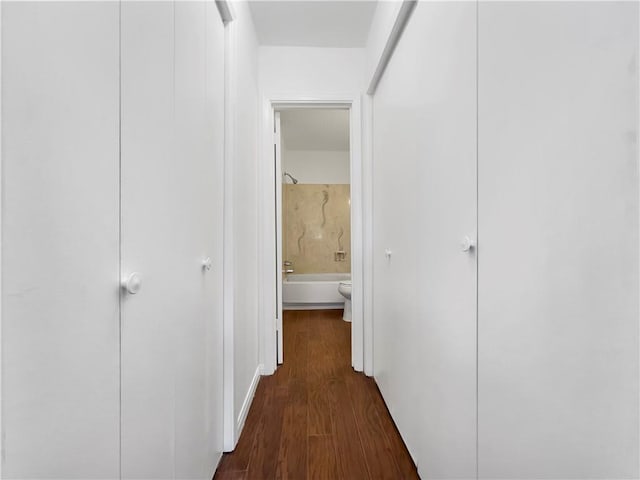 5781 Tullis Dr, New Orleans, LA 70131 - corridor featuring wood finished floors