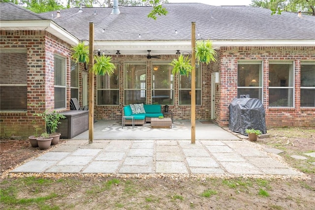 265 Remington Dr, Mandeville, LA 70448 - view of patio featuring area for grilling and an outdoor hangout area