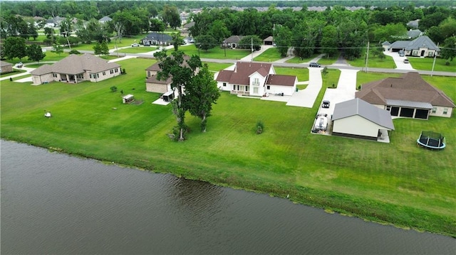 4540 Barataria Blvd, Marrero, LA 70072 - aerial perspective of suburban area with a large body of water and a tree filled landscape