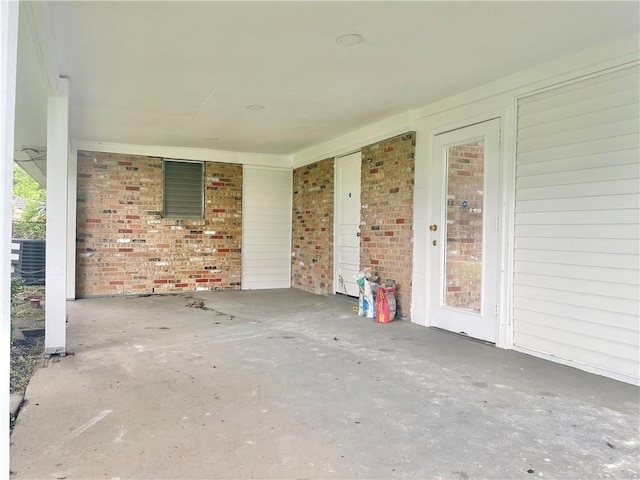 view of patio with central AC unit