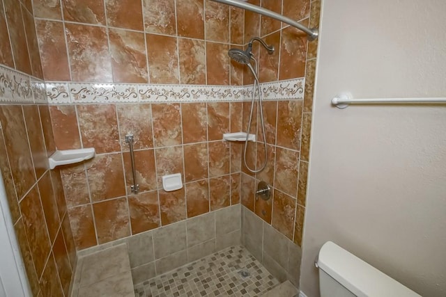 3760 W Louisiana State Dr, Kenner, LA 70065 - bathroom with a tile shower and toilet