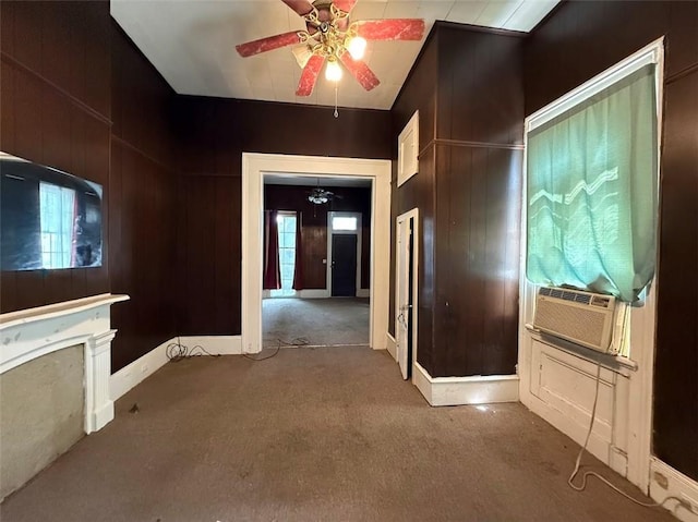 520002 Magazine St, New Orleans, LA 70115 - hallway with carpet and cooling unit